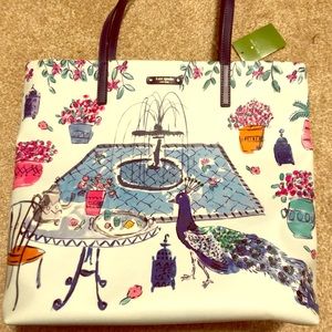 Kate Spade bon shopper shoulder bag in Full Plume